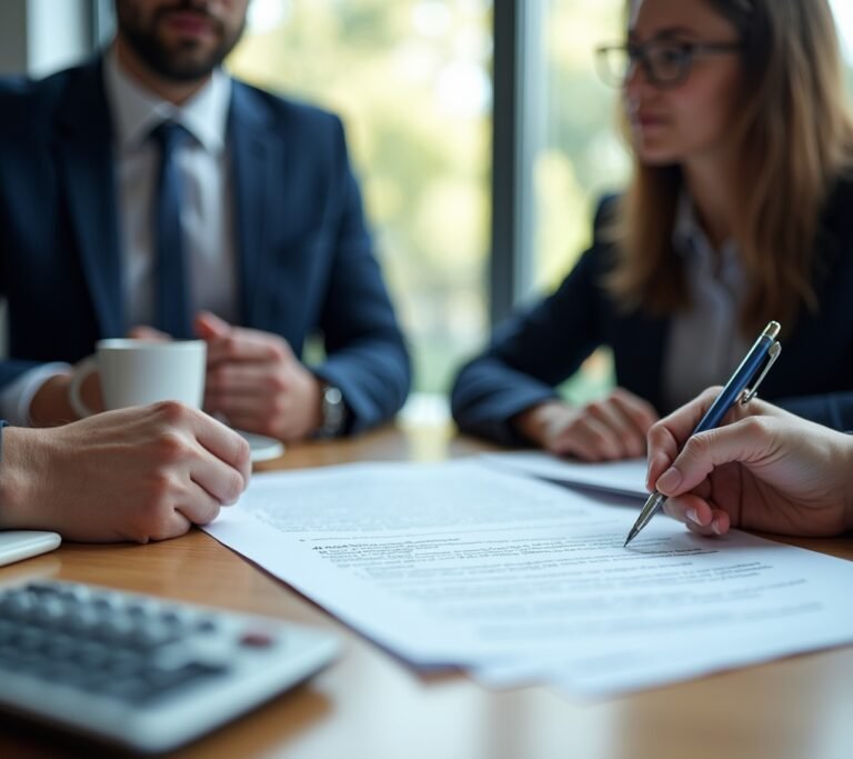 Freelancer and client shaking hands after an agreement